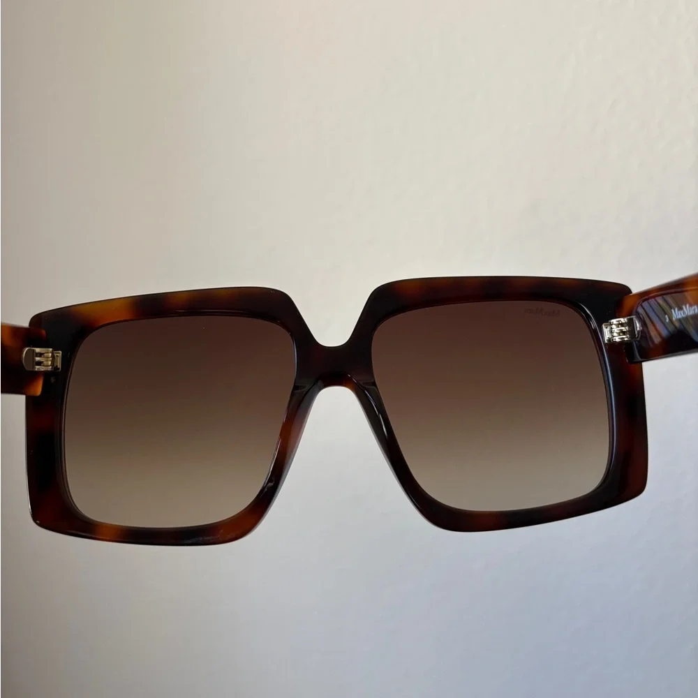 Max Mara logo 6 MM0024 tortoise sunglasses, brand new